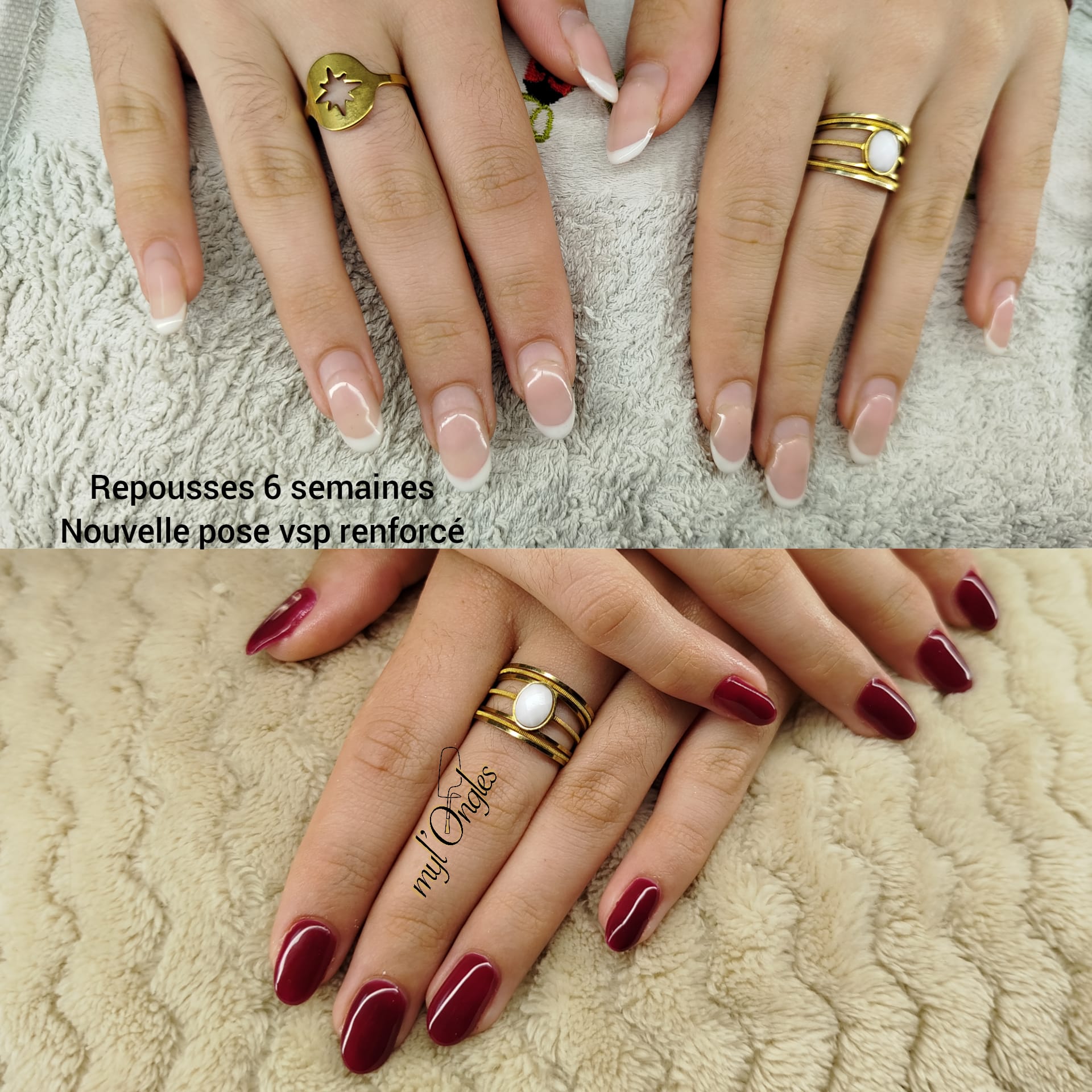Dépose ongles vernis semi-permanent et gainage VSP couleur
