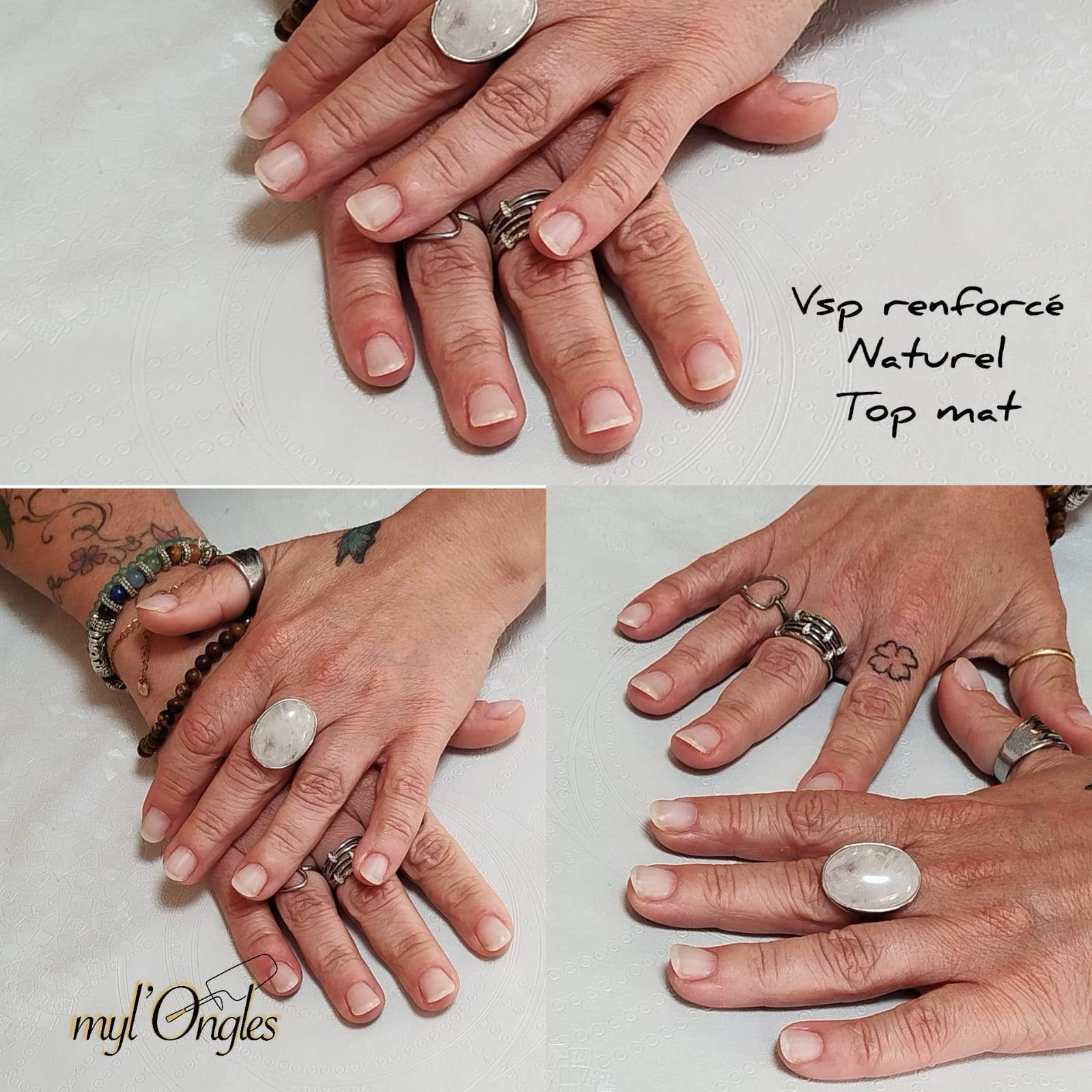 vernis semi-permanent avec top-coat mat pour une manucure naturelle